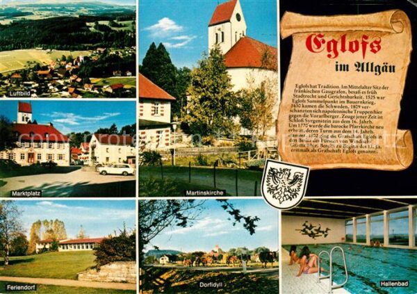 Eglofs Argenbuehl Luftbild Marktplatz Feriendorf Martinsk