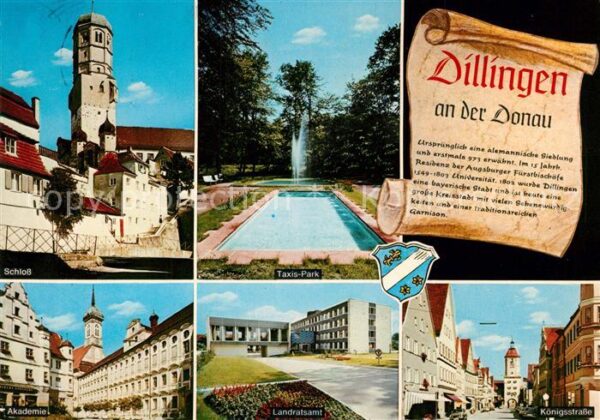Dillingen Donau Schloss Taxis Park Akademie Landratsamt
