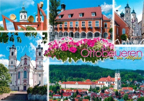 Ottobeuren Ortsansicht mit Basilika Kloster