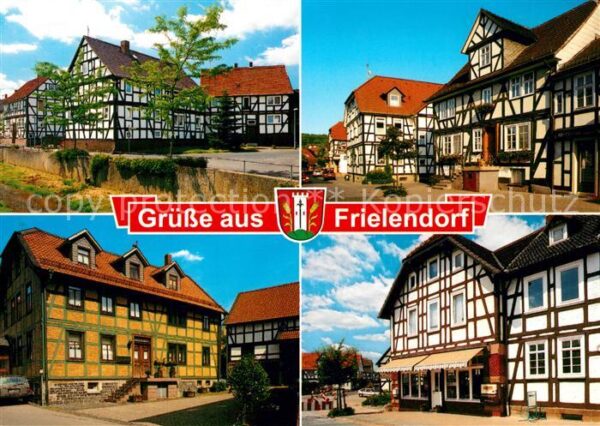 Frielendorf Ortsmotive mit Fachwerkhäusern
