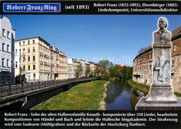 Halle Saale Robert Franz Ring Denkmal Saale Moritzb