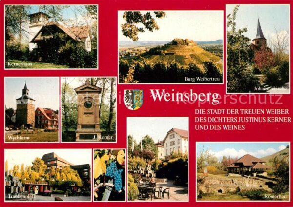 Weinsberg Kernerhaus Wachturm Traubenplatz Denkma