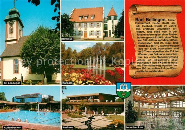 Bad Bellingen St Leodegar Kirche Rathaus Kurpark Frei