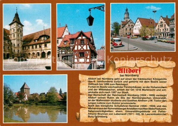 Altdorf Nuernberg Ortsmotive Altstadt Fachwerkhaus Kirche