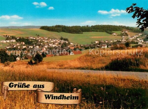 Windheim Oberfranken Landschaftspanorama Frankenwald