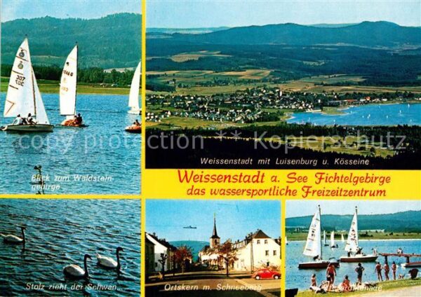 Weissenstadt Landschaftspanorama See Luisenburg Köss