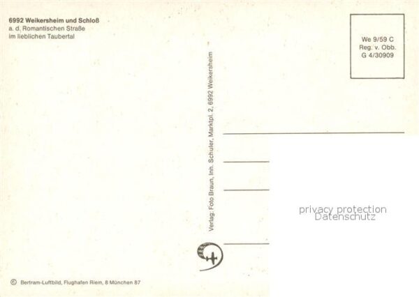 Weikersheim Schloss Fliegeraufnahme – Bild 2