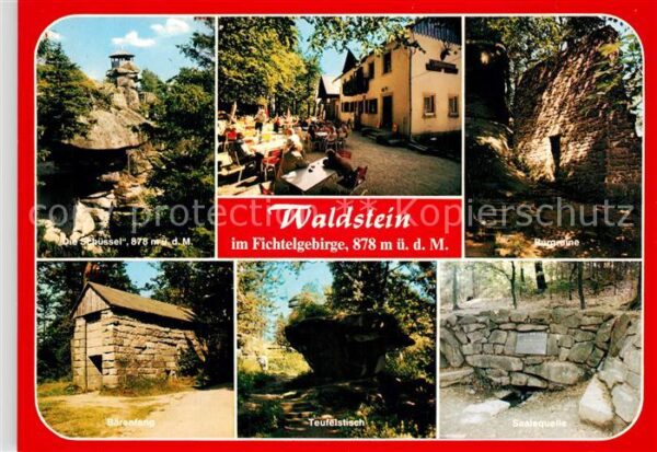 Waldstein Fichtelgebirge Die Schüssel Felsen Bärenfang Teufelsti
