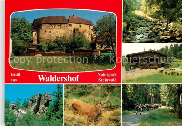 Waldershof Ganerbenburg Landschaftspanorama Felsen