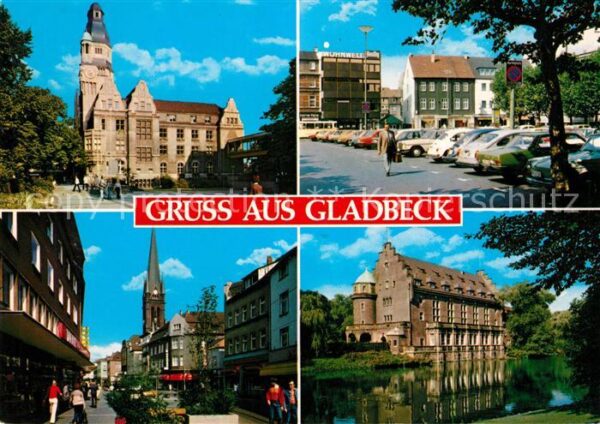 Gladbeck Historisches Rathaus Innenstadt Fussgän