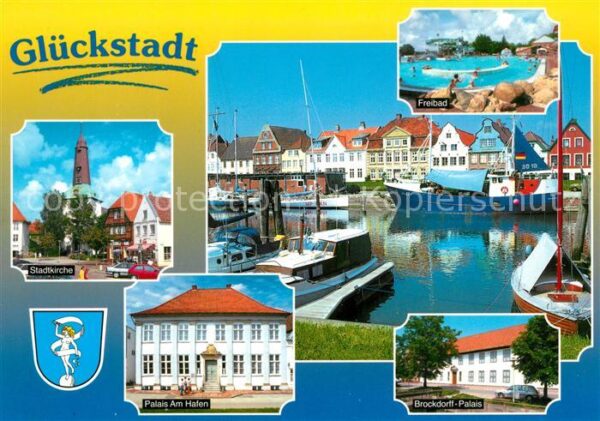 Glueckstadt Stadtkirche Palais Freibad Brockdorff P