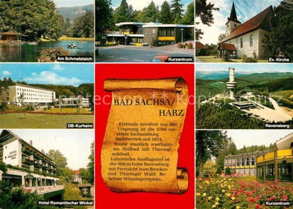Bad Sachsa Harz Schmelzteich Kurheim Hotel Kirche Raven