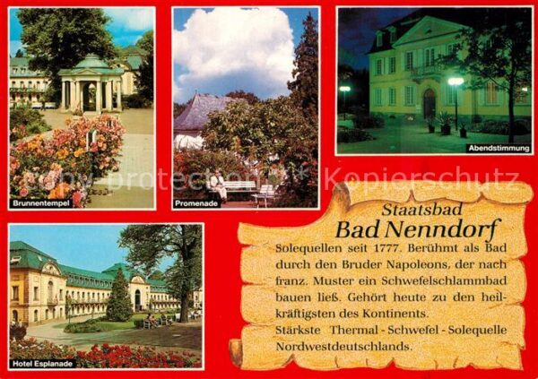 Bad Nenndorf Brunnentempel Hotel Esplanade Promenade