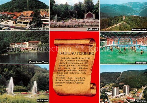 Bad Lauterberg Am Glockenspiel Kurpark Bismarckturm We