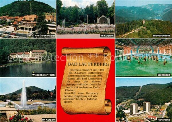 Bad Lauterberg Am Glockenspiel Kurpark Bismarckturm We