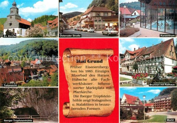 Bad Grund Kirche Iberger Tropfsteinhöhle Teilansi