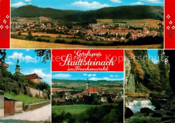 Stadtsteinach Landschaftspanorama Teilansichten Kirch