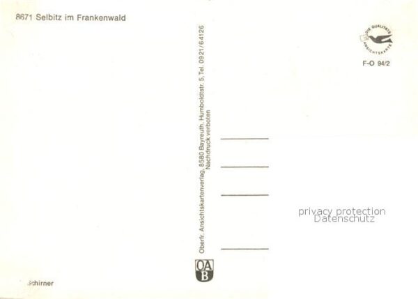 Selbitz Oberfranken Panorama Brunnen Kirche – Bild 2