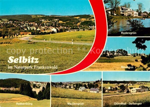 Selbitz Oberfranken Panorama Naturpark Frankenwald umliegen