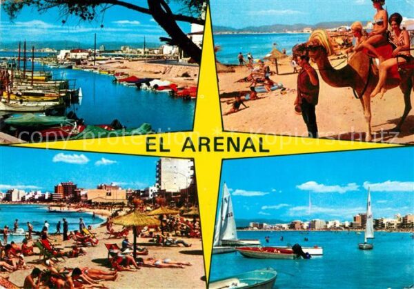 El Arenal Mallorca Detalle Puerto Playa Hafen Strand Segel