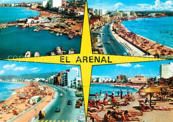 El Arenal Mallorca Strand Hafen Fliegeraufnahme