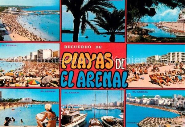 El Arenal Mallorca Playas Puerto Strand Hotels Hafen Palme