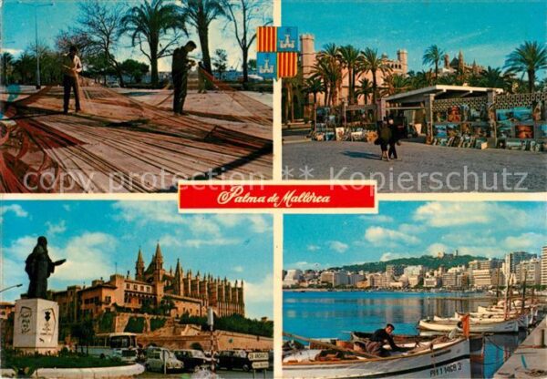 Palma de Mallorca Denkmal Kathedrale Strassenkünstler Haf