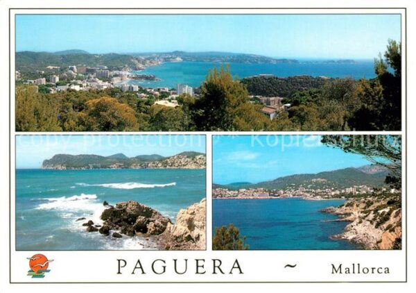 Paguera Mallorca Islas Baleares Panorama Küste