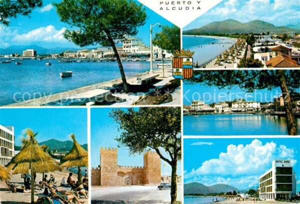 Alcudia Mallorca Puerto Playa Porta del Moll Hafen Stran