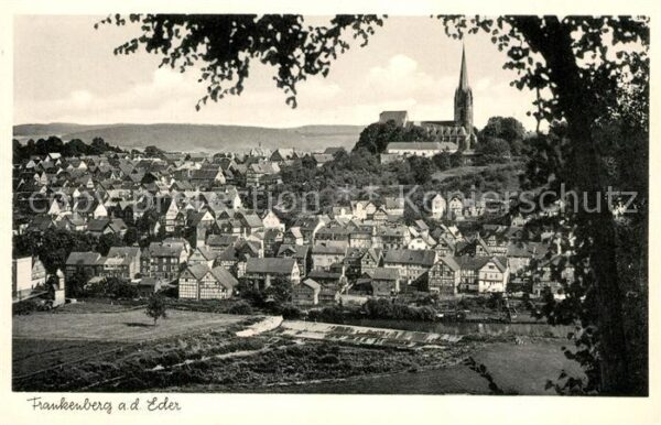 Frankenberg Eder Ortsansicht mit Kirche