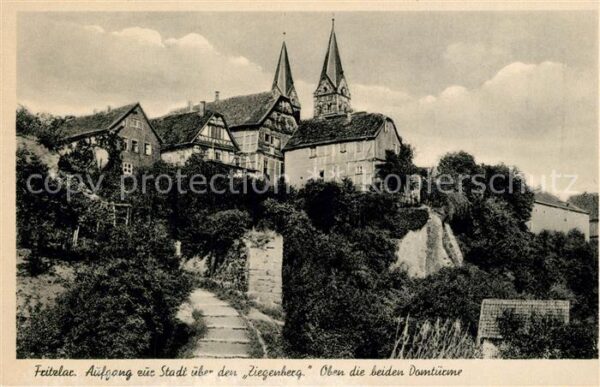 Fritzlar Aufgang zur Stadt über den Ziegenberg D
