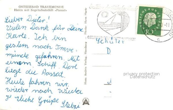Travemuende Ostseebad Hafen Segelschulschiff Passat – Bild 2