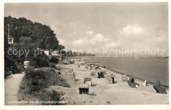 Niendorf Ostseebad Uferpromenade Strand
