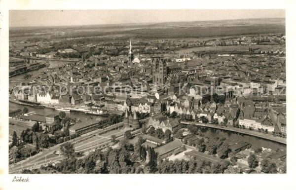 Luebeck Fliegeraufnahme