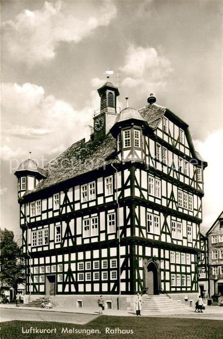 Melsungen Fulda Rathaus Fachwerkhaus Historisches Gebäu