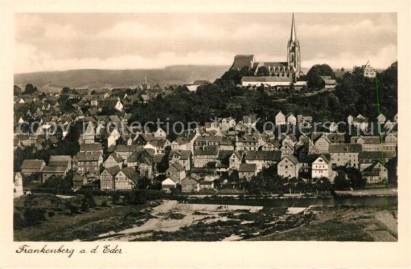 Frankenberg Eder Stadtbild mit Kirche