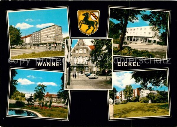 Wanne-Eickel Bresserhaus Bahnhofsanlagen Rathaus Sta