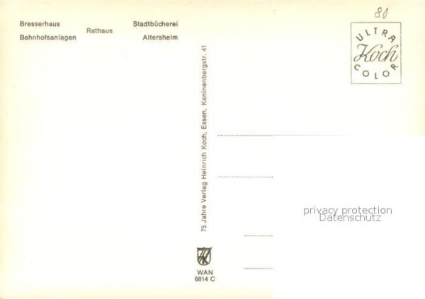 Wanne-Eickel Bresserhaus Bahnhofsanlagen Rathaus Sta – Bild 2