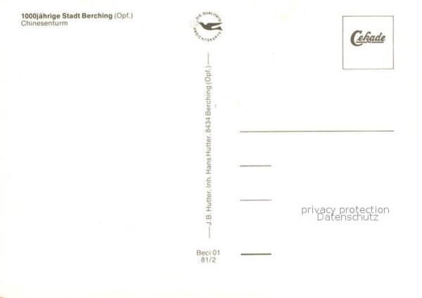Berching Chinesenturm 1000jährige Stadt – Bild 2