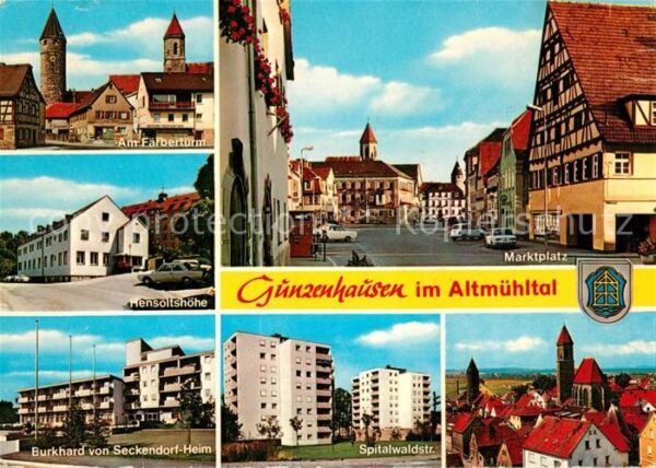 Gunzenhausen Altmuehlsee Altstadt Färberturm Marktplatz Kirche H