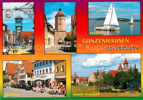 Gunzenhausen Altmuehlsee Glockenspiel Marktplatz Blasturm Altmüh