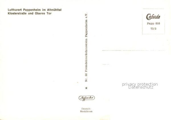 Pappenheim Mittelfranken Klosterstrasse Oberes Tor – Bild 2