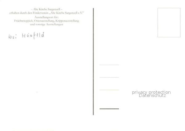Sargenzell Alte Kirche – Bild 2