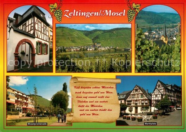 Zeltingen-Rachtig Altstadt Fachwerkhäuser Marktplatz Mose