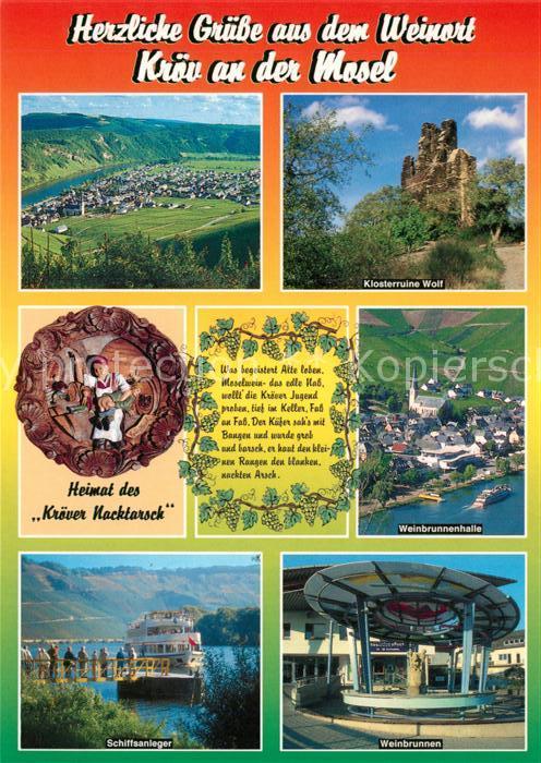 Kroev Mosel Landschaftspanorama Klosterruine Wolf W
