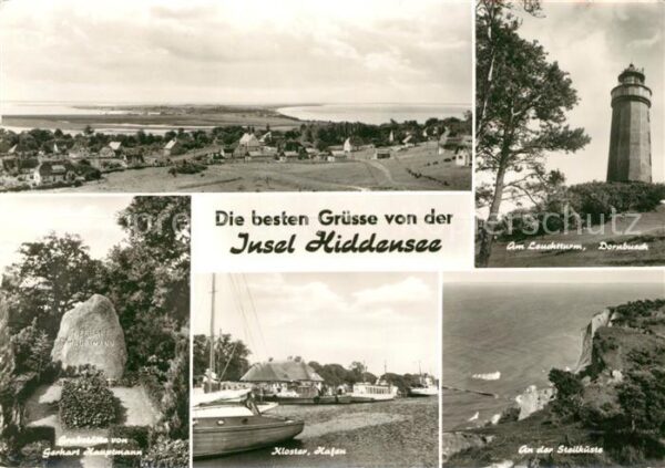 Insel Hiddensee Panorama Leuchtturm Dornbusch Steilküst