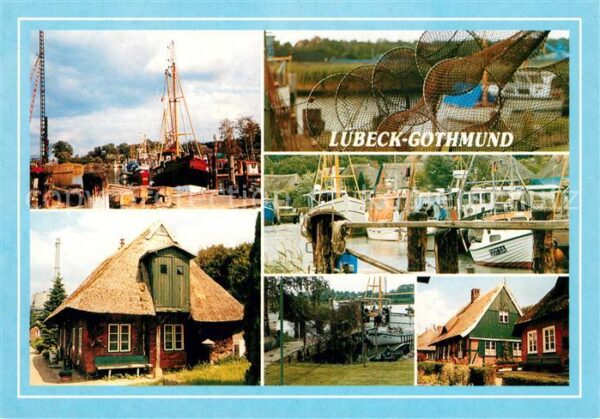 Gothmund Fischerhafen Trave Fischkutter Reetdach