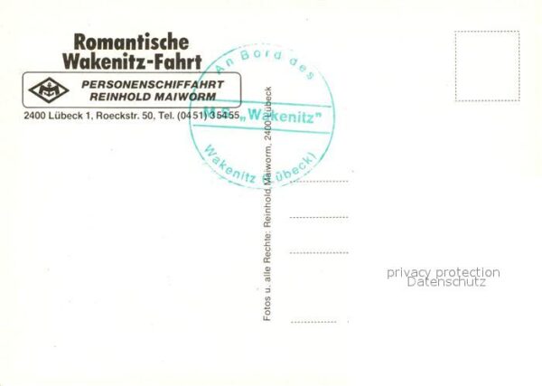 Luebeck Romantische Wakenitz Fahrt Fahrgastschi – Bild 2