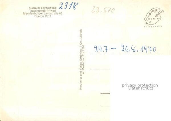 Priwall Travemuende Kurhotel Feyerabend – Bild 2