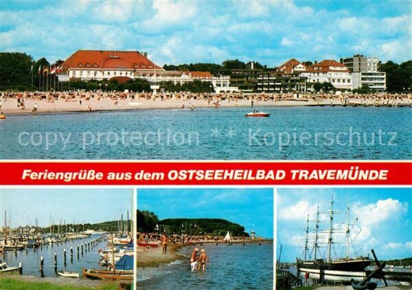 Travemuende Ostseebad Strand Casino Hotels Yachthafen Segelsc